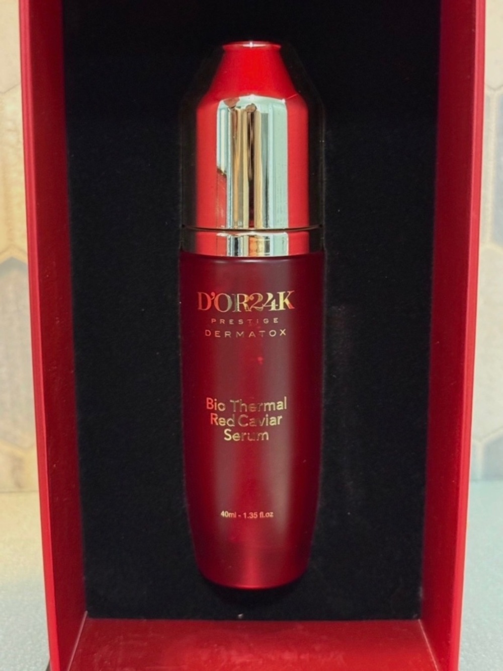 NIB D'OR24K Prestige DERMATOX Bio Thermal Red Caviar Serum - Free Shipping